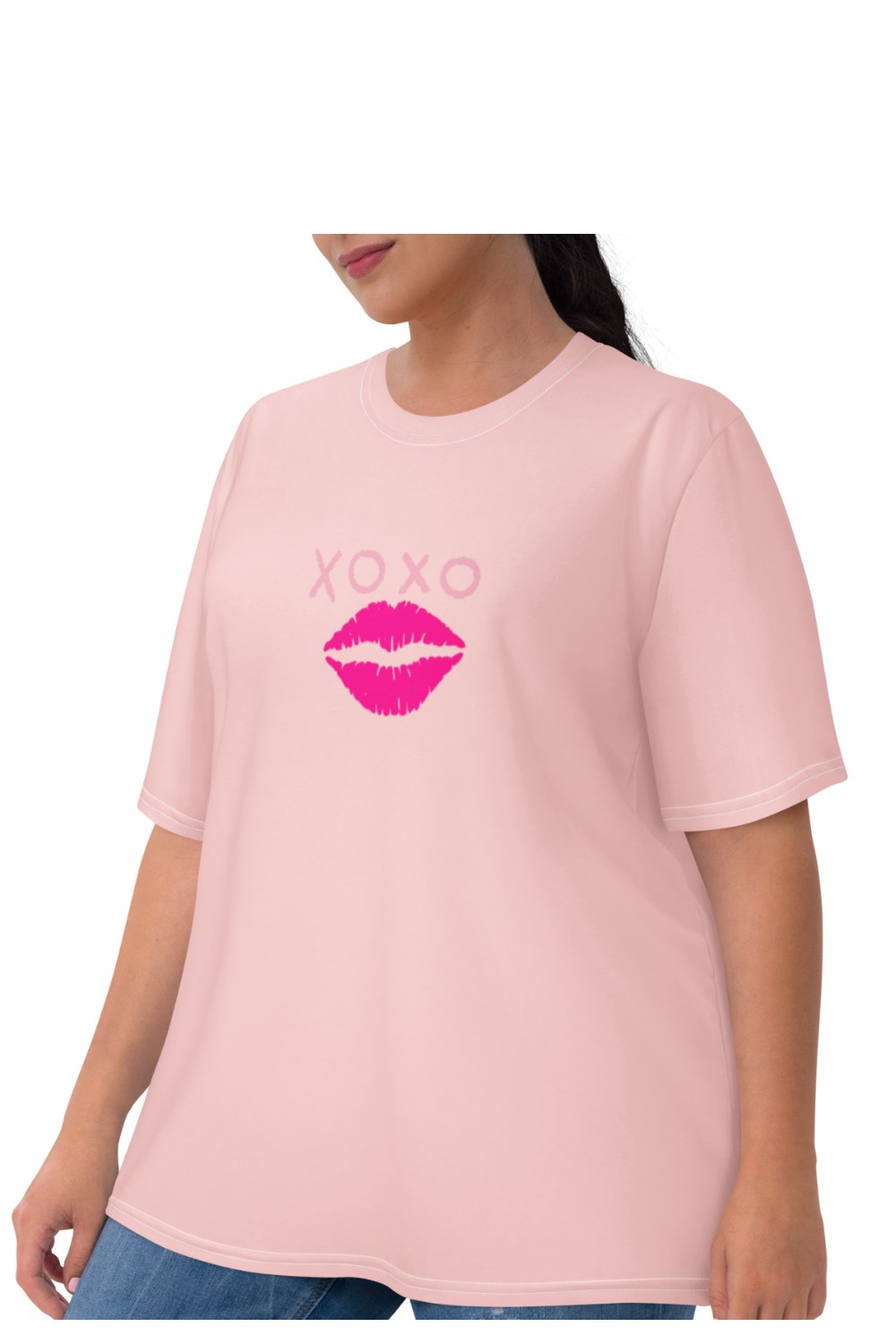 Women's Long Tees (Pink XOXO)
