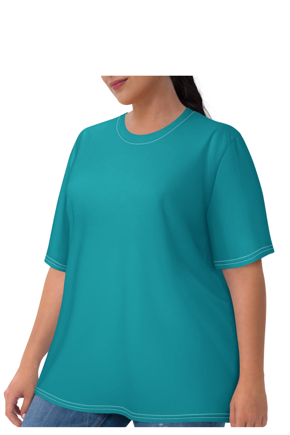 Women's Long Tees (Light Blue)