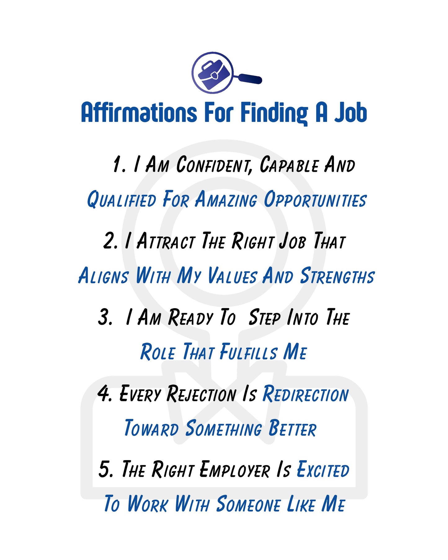 Affirmations for Finding A Job