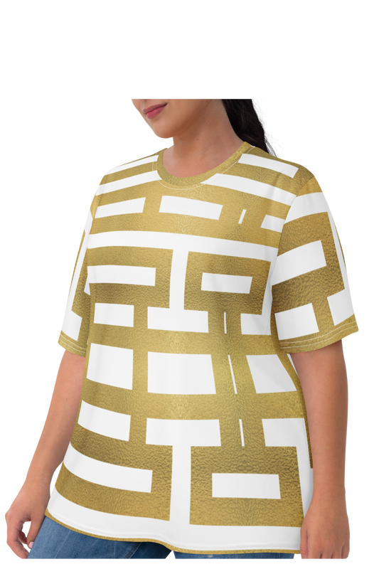Women's Long Tees (Gold and White)