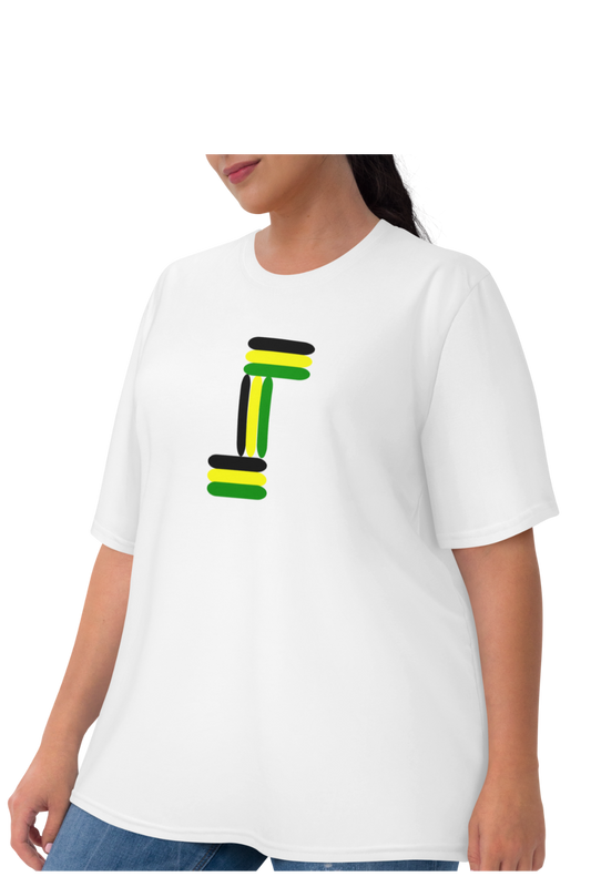 Women's Long Tees (Black, Green and Gold Patch)