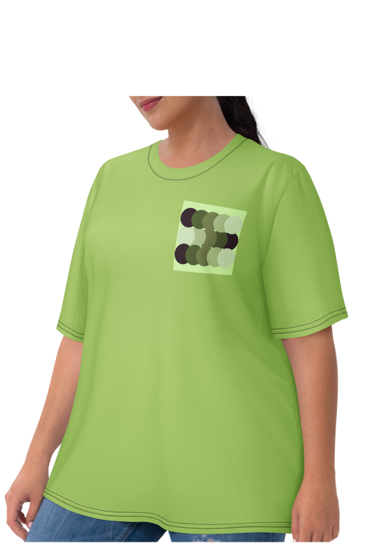Women's Long Tees (Green Cascade)