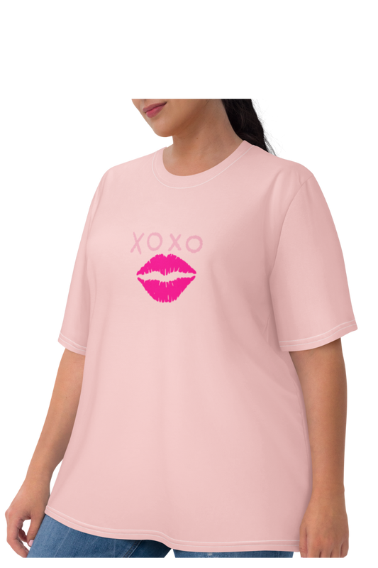 Women's Long Tees (Pink XOXO)