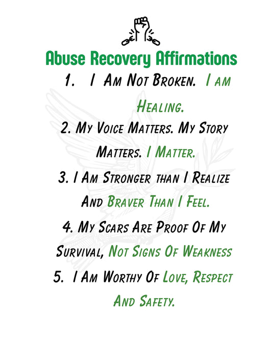 Affirmations For Abuse Recovery