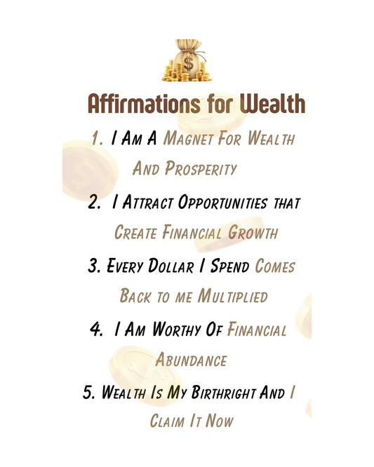 Affirmations For Wealth